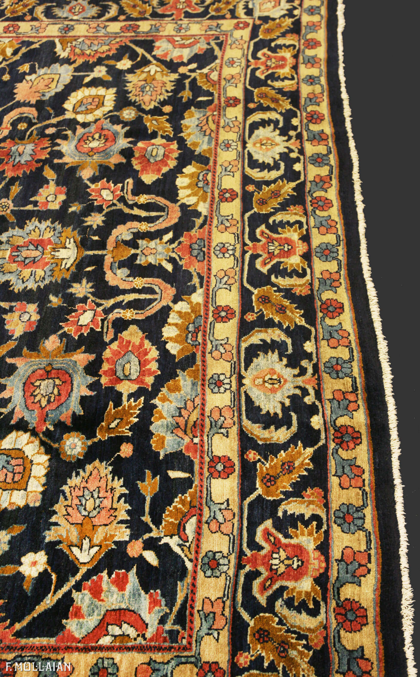 Tapis Persan Antique Saruk Mohajeran n°:92116590